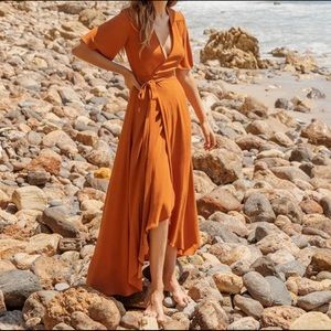 Christy Dawn Bluebell Dress - Rust Sz. L